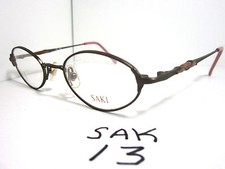 Vintage SAKI Eyeglasses Frame 525 with Pink Accents SAK-13