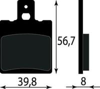 Hintere BremsbeläGe Spezifisch FüR Benelli 125 Jarno 125 1989