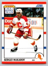 1990-91 Score - All Rookie Team Sergei Makarov #329 (RC)