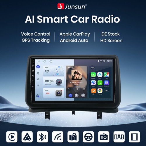 Für Renault Clio 3 2005 2006-2014 GPS NAVI 32G Android 14/13 Carplay Autoradio - Bild 2 von 14