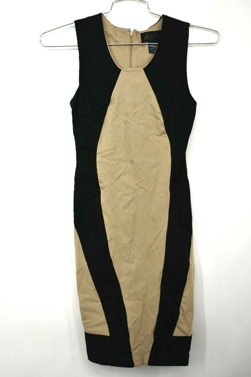 kardashian brown dress Womens Black & Scoop Neck Zip Back Stretch Sleeveless XS related:noemi-womens-leather-belt-black Dion Lee Nille Intarsia Colour:Wisteria