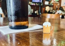 Beer Stein (has Petina) custom golf ball marker!!! Handmade, Brass, 1.25”