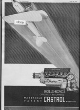 CASTROL MOTOR OIL CO 1935 OFFICIALLY RECOMMENDED BY ROLLS ROYCE ENGINES AD
