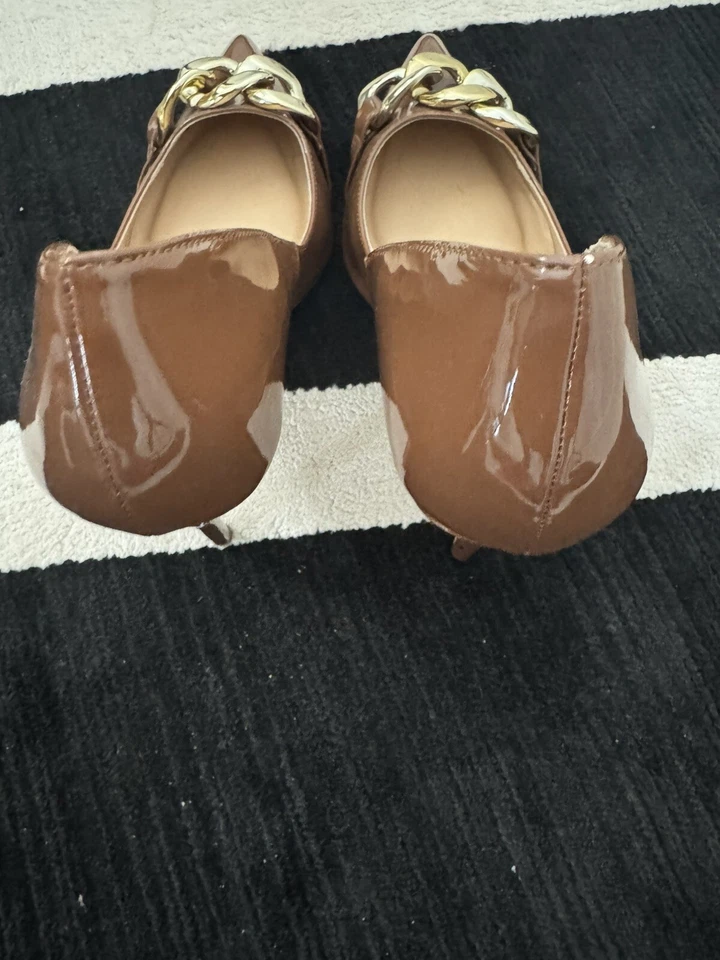 Steve Madden Marrón Charol Trabajo Negocios Chic Tacones 9.5 Foto 4 de 4