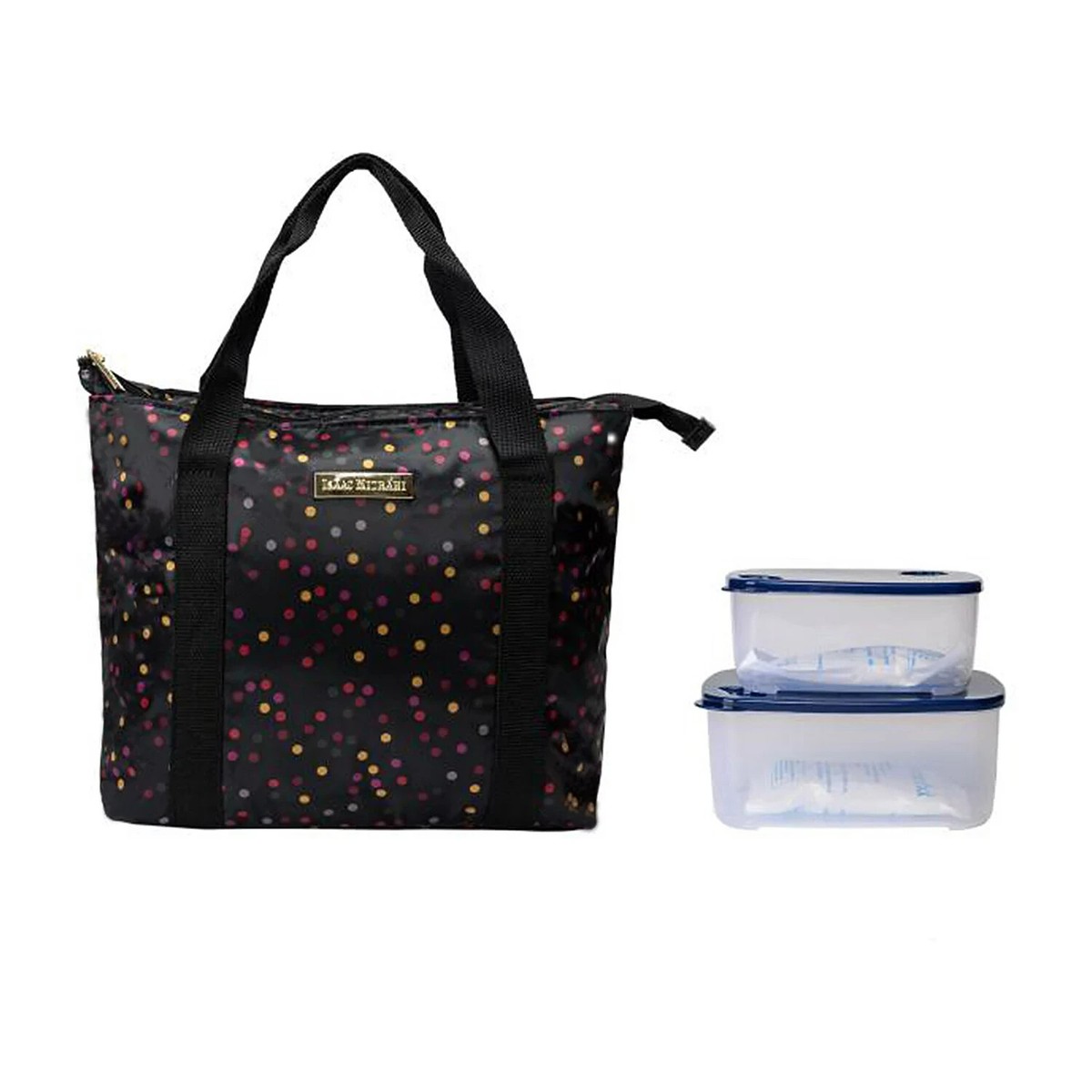 Isaac Mizrahi Stanton Insulated BPA Free Black Lunch Bag New | eBay
