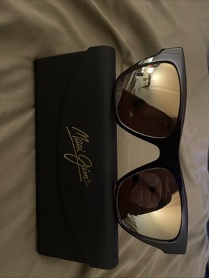 Maui Jim Ekolu MJ867 Sunglasses Brown/Red Polarized Lenses 53.5-20-140 With Case