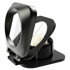 Multipurpose 3 in 1 Heavy Duty Egg Slicer, Stainless Steel Wire, Black Grey