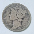 1927 MERCURY DIME - 90% SILVER - Circulated US Coin #6439