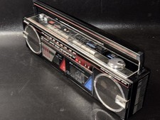 SHARP WQ-562(BK) AM/FM Stereo Dual Cassette R...