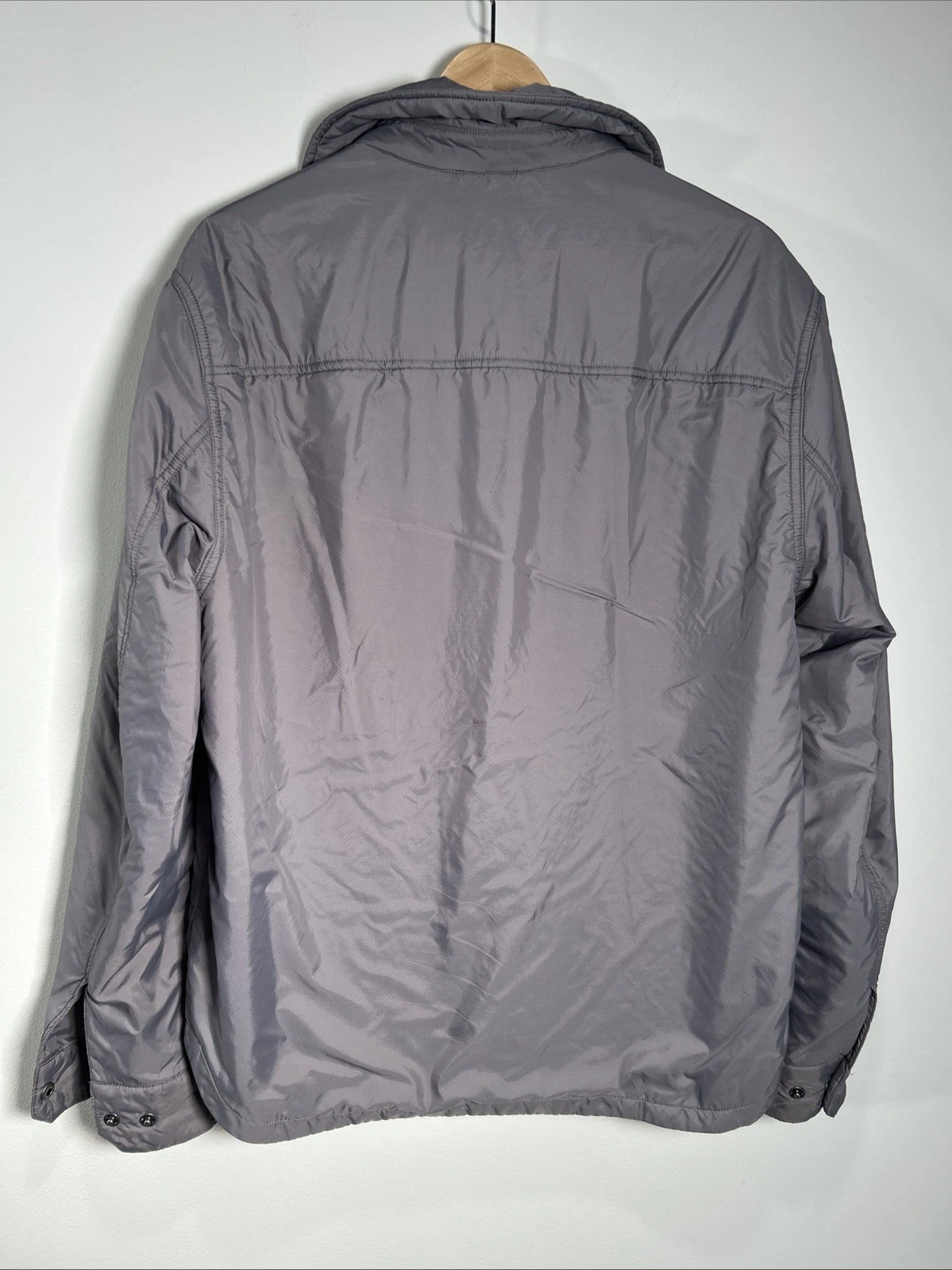 Huckberry Taylor Stitch Gray Utility Nylon Jacket Full Zip Men’s 44 Lightweight - product detail image 2