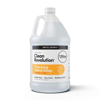 1 Gallon Clean Revolution Foaming Hand Soap Refill Supply Container 128 Oz