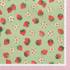 Strawberry Shortcake Party Lunch Napkins Birthday Party Supplies 16 Per Package