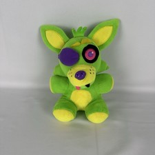 Funko Five Nights at Freddy's FNAF Blacklight Green Foxy Stuffed Plush 2018 RARE
