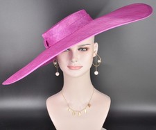 Wide Brim Sinamay Hat, Derby Hat, Ascot Hat, Church Hat, Wedding Hat,Race Day