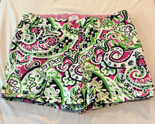 Crown Ivy Womens Paisley Print Shorts Size 8 Colorful Preppy Summer Beach
