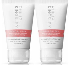 Image of 2 x Philip Kingsley Bond builder Restructuring Treatment 40ml Travel Size (80ml)