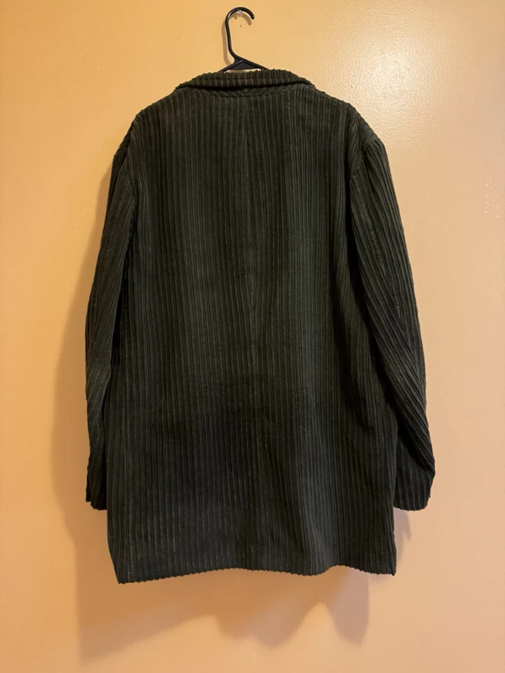 Винтажное мужское зеленое вельветовое пальто Dolce & Gabbana D&G размер 38 США 52 ЕВРО - Изображение 2 из 4