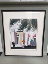 Devi Signed Serigraph "Vue Terrasses et Mer" 1989 No.45 French Riviera Art