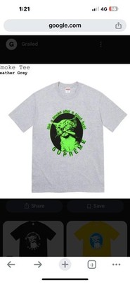 Supreme Smoke Tee (SS23) Heather Grey M 