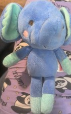 Fisher Price Elephant Blue Plush Stuffed Animal Toy