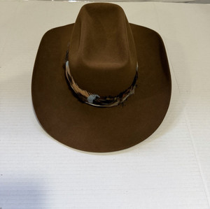 Chapeau Cowboy Vintage Stetson 3X Beaver En Feutre Castor Marron - Taille 7 1/4, Doublé, Occasion Très Bon état