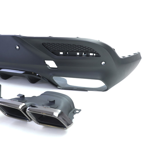 Sport Heckdiffusor + Doppel Endrohre Schwarz für Mercedes GLE Coupe C292 - Bild 6 von 8