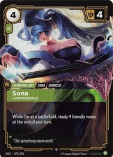 Sona Harmonious Foil 073/298 Origins Riftbound League of Legends 005776
