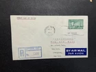 Canada 1950 Registered FDC 1st day cover to the USA 50-Cent Oil Industry