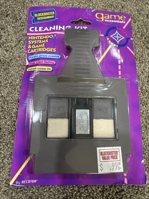Vintage Blockbuster  Nintendo  Cleaning Kit Game Essentials - NEW