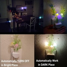 Sensor LED Night Light Color Changing Plug In