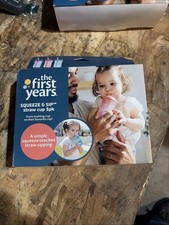 The First Years Squeeze  Sip Toddler Straw Cups - Squeezable 3 Pack