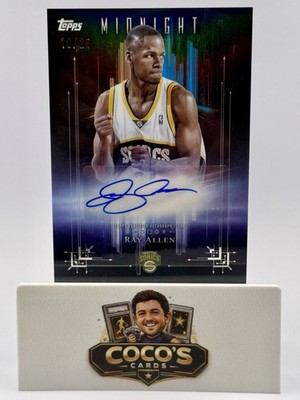 2025 Topps Midnight Ray Allen Dark Marks DM-RA Auto /25 