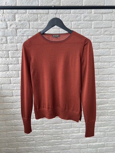 Loro Piana 100% Lana Wool Terracotta Jumper Sweater Women's Size 38