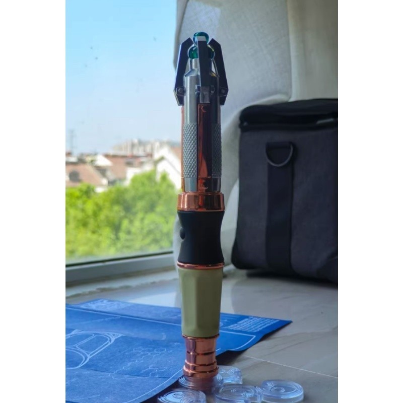 Doctor Who 12th Metal Infrared Remote Sonic Screwdriver Replica Cosplay Prop Toy