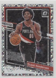 2023 Panini Donruss Optic The Rookies Fast Break Holo Prizm Scoot Henderson RC