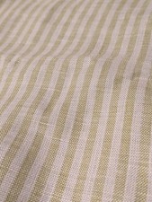 100 Linen Solino Home 60 Inch Diameter Sage Green Narrow Stripe Tablecloth