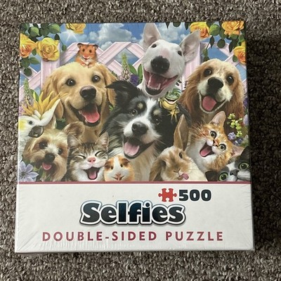 Doppelseitiges 500-teiliges Puzzle - ''SELFIE'' - Haustier-Thema von Cheatwell ~ NEU
