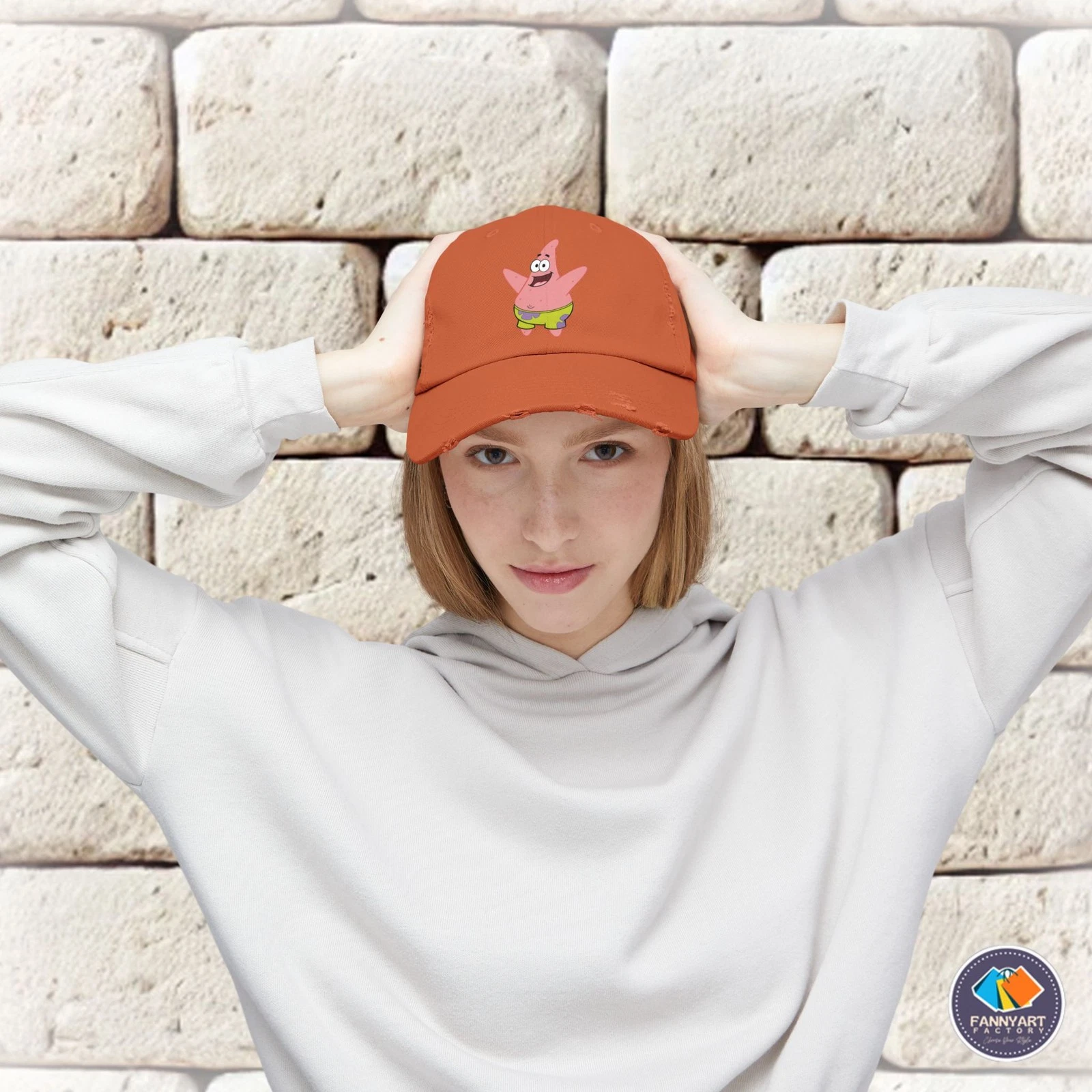 Patrick Star Unisex Distressed Cap