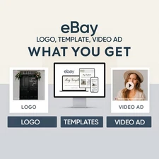 Custom eBay Storefront & Listing Template | Mobile HTML Design + Logo