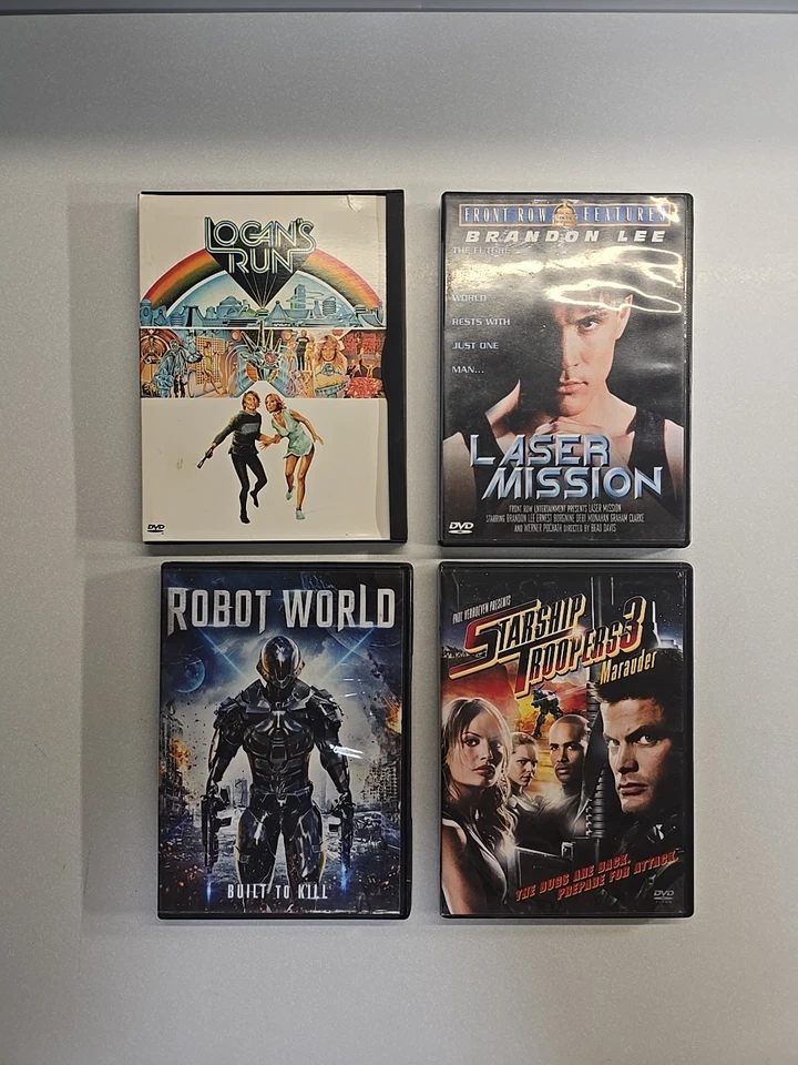 Lot of 10 Science Fiction DVD Movies - Logans Run - Starship Troopers - Pandorum Foto 2 de 4