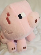 Minecraft Pig Plush Mojang Pink Stuffed Animal Video Game 6" 2013 Stuffed Fan