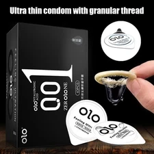 OLO 0.01 Ultra Thin Sensitive Lubricated Male Condom – Natural Rubber Latex