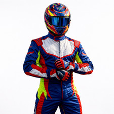 Tuta da corsa Go Kart personalizzata con passamontagna omaggio - tuta da corsa unisex.