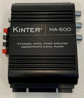 Kinter MA500BT 4-Channel Bluetooth Digital Amplifier FM Radio Remote RCA USB TF