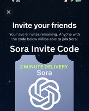 OpenAI Sora 2 Invite Code - DELIVERY WITHIN A FEW MINUTES