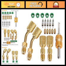 R410A Mini Split Charging Adapter, 5/16" Female to 1/4" Male Flare, HVAC Tool