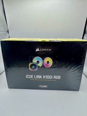 New Corsair iCUE LINK H100i RGB 240mm AIO Liquid CPU Cooler Black AM4/LGA1700