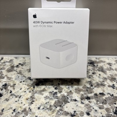 New 2025 Apple, 40W Dynamic Power Adapter with 60W Max MGKN4AM/A, Free Shipping.