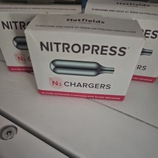 Hatfields Nitro press Nitrogen N2 30 2.2g Unthreaded Gas Cartridges Beer Coffee
