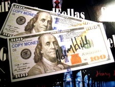 HENRY HILL GOODFELLA SIGNED FUEX 100 DOLLAR BILLS EXCELLENT  GIFT  IN SHADOW BOX